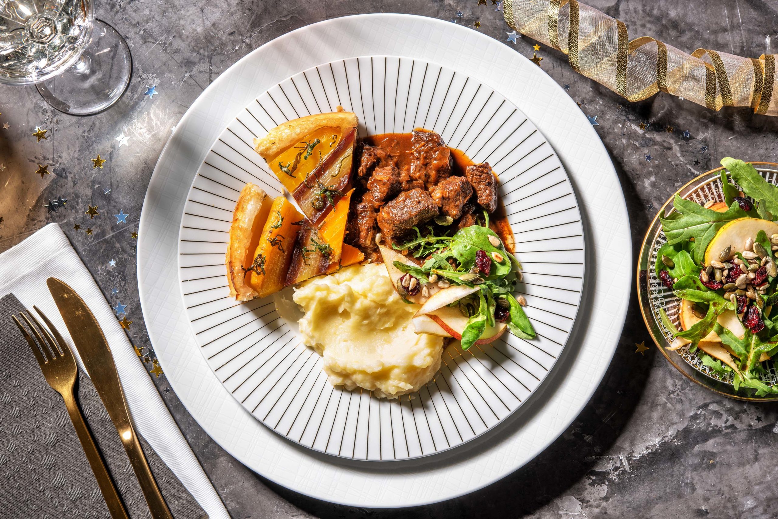 Hoofdgerecht kerstmenu